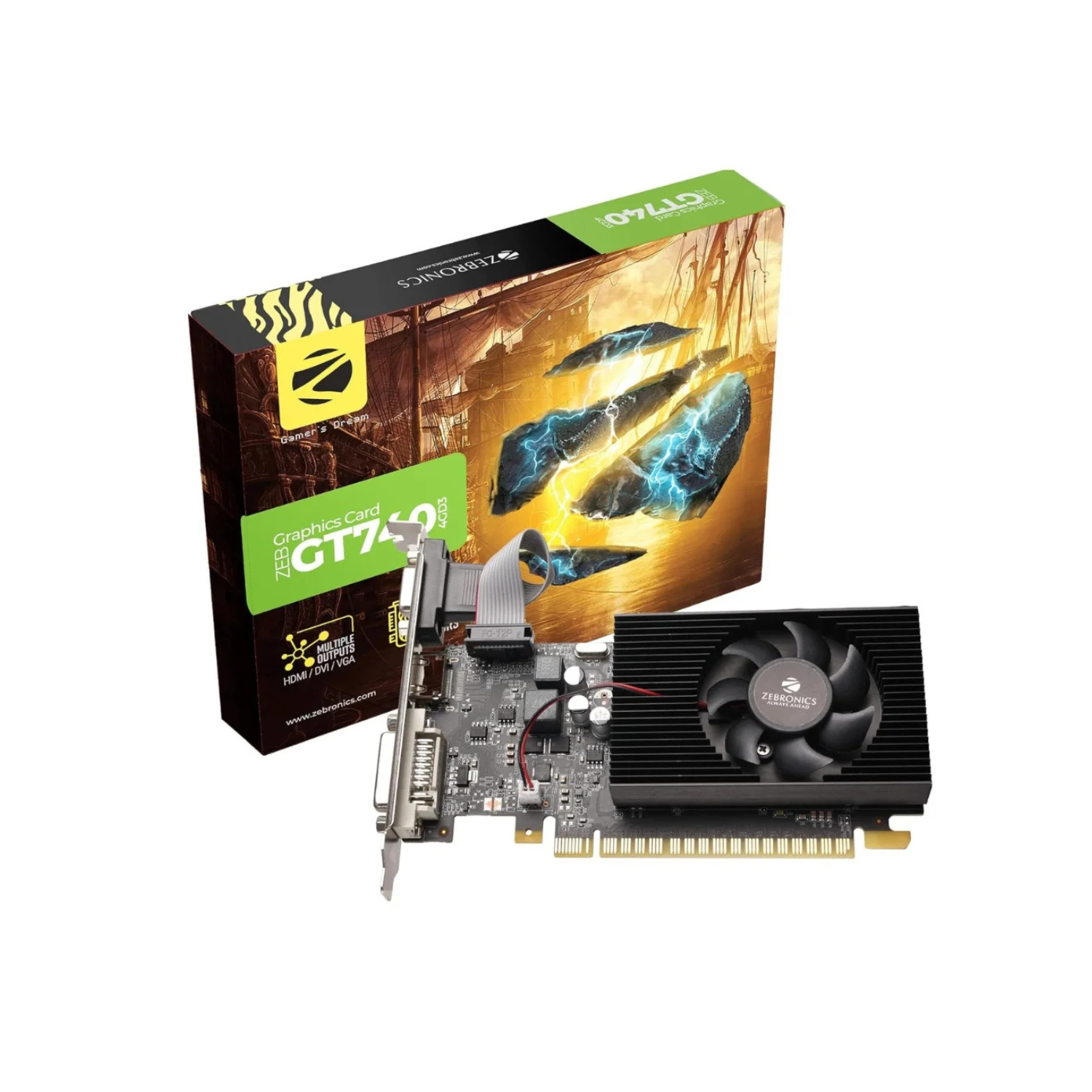 ZEBRONICS GRAPHIC CARD GT740-4GB