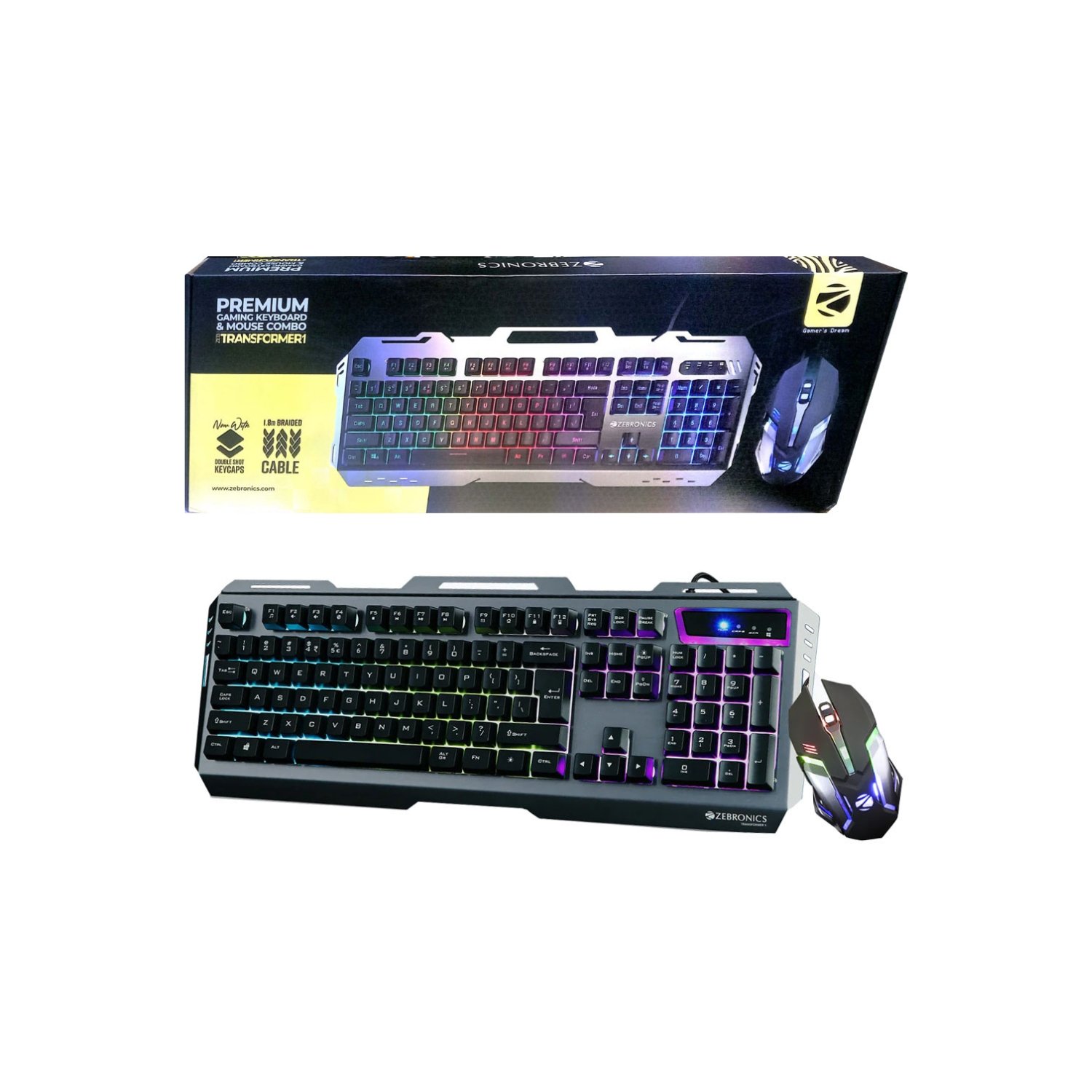 ZEB USB KEYBOARD AND MOUSE TRANSFORMER 1 BLACK - Image 3