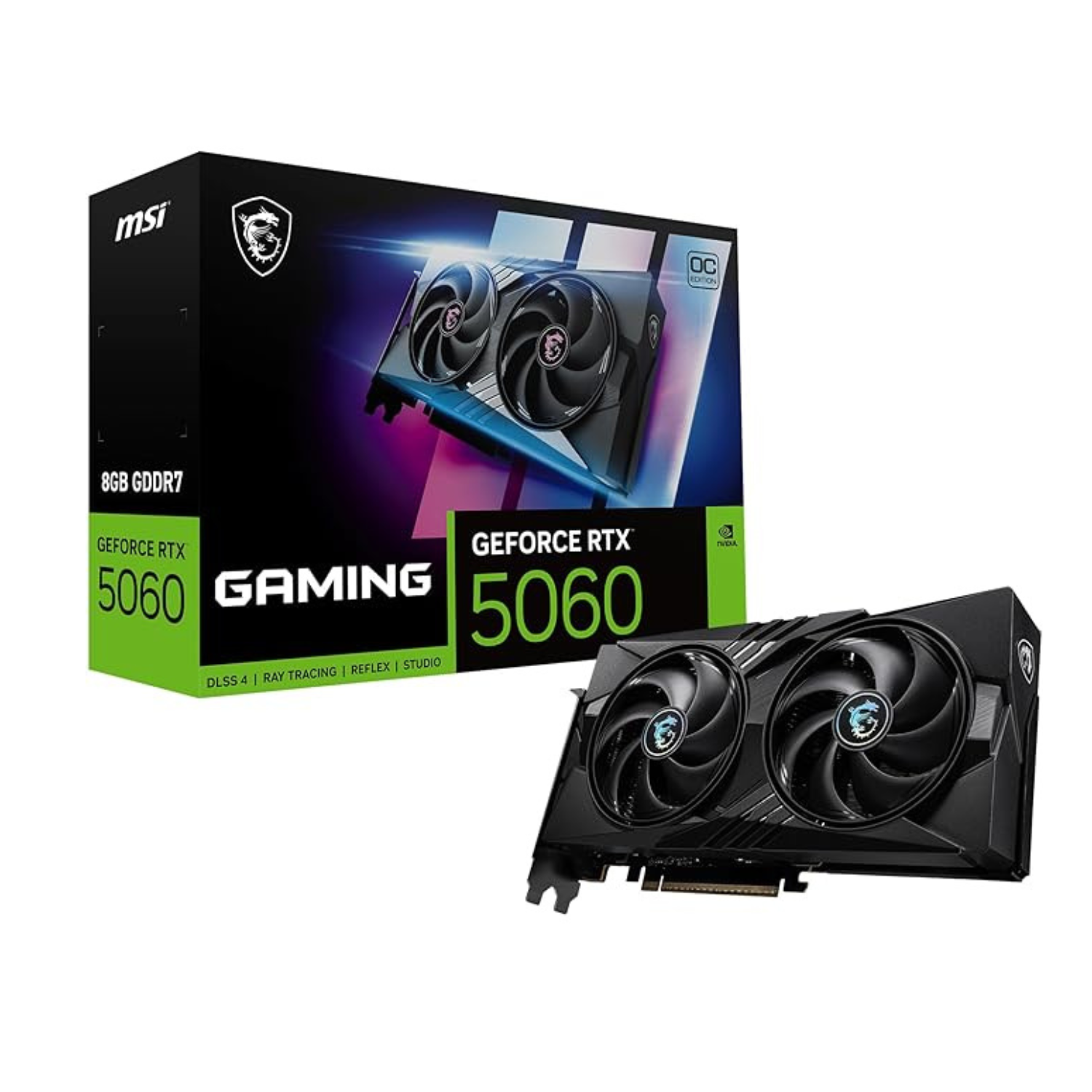 MSI GeForce RTX 5060 8G Gaming OC Graphic Card – NVIDIA GeForce RTX 5060 GPU.