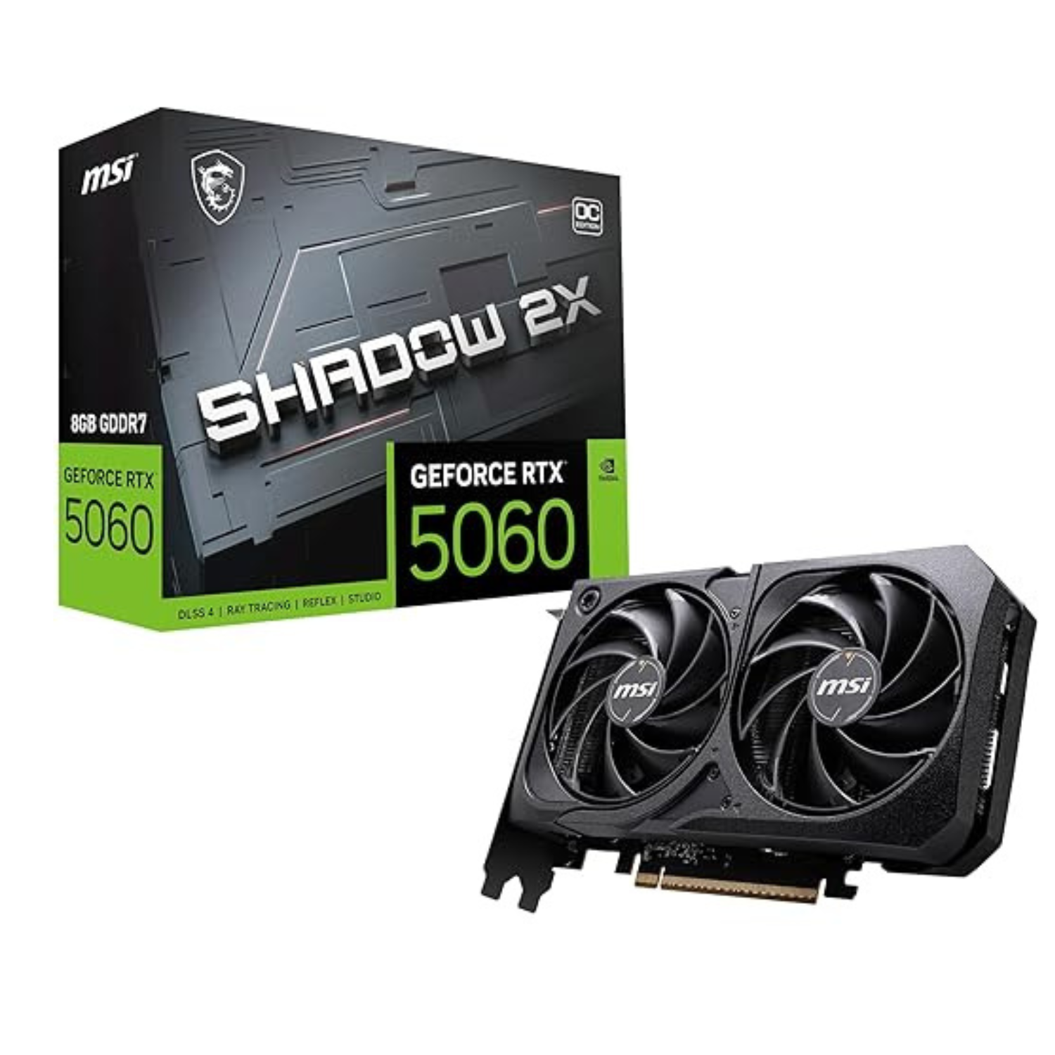 MSI GeForce RTX 5060 8G Shadow 2X OC Graphic Card – NVIDIA GeForce RTX 5060 GPU.