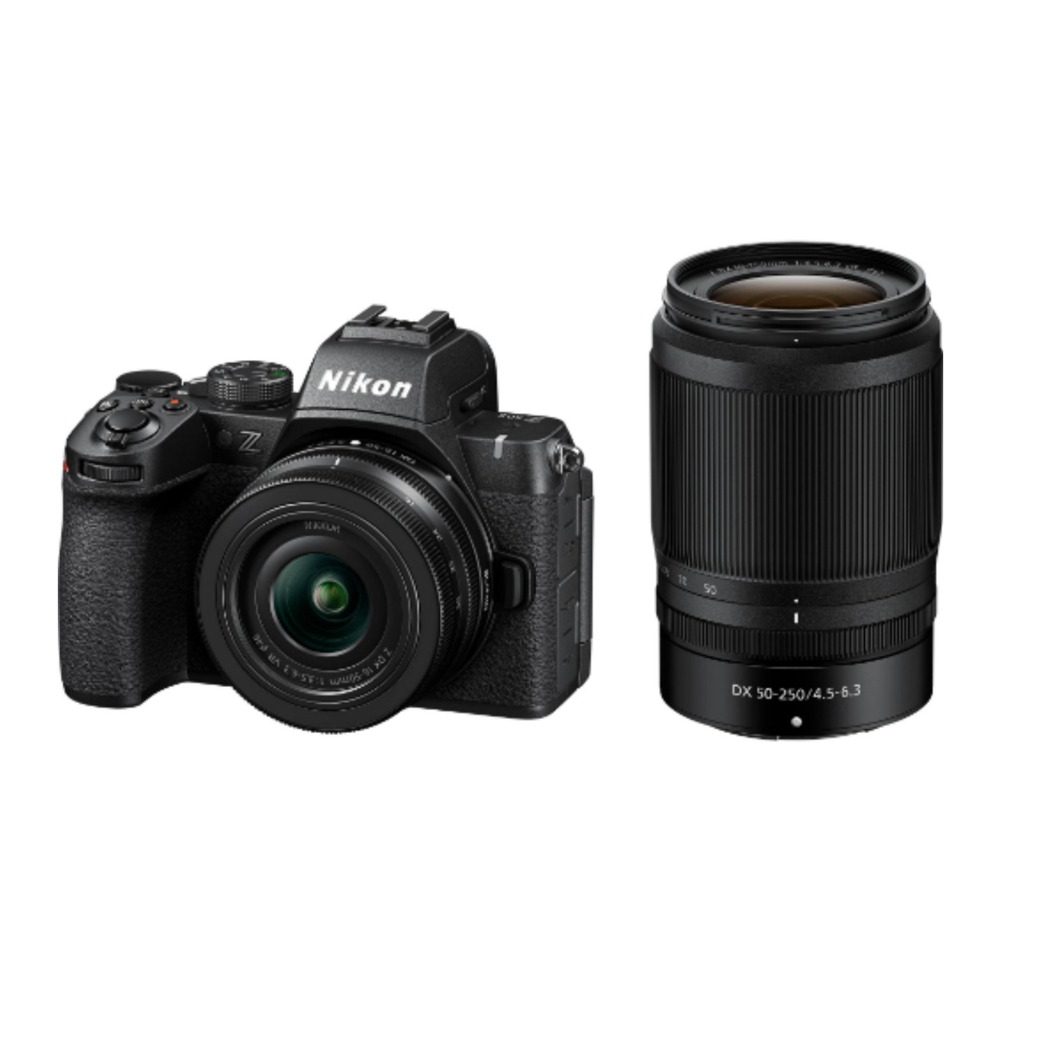 Nikon Z50 II Mirrorless Camera with 16-50mm and 50-250mm Lenses with Free Battery Charger