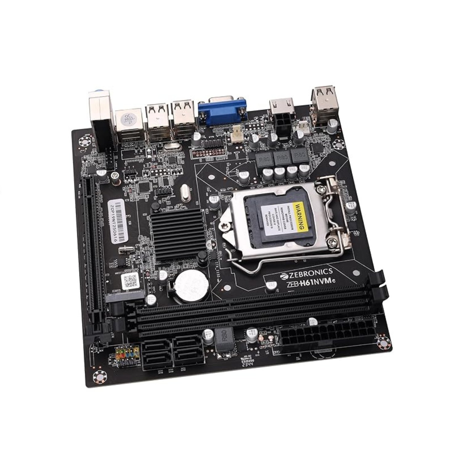 ZEBRONICS H61-NVMe Micro-ATX Motherboard – Intel LGA 1155, DDR3. - Image 4